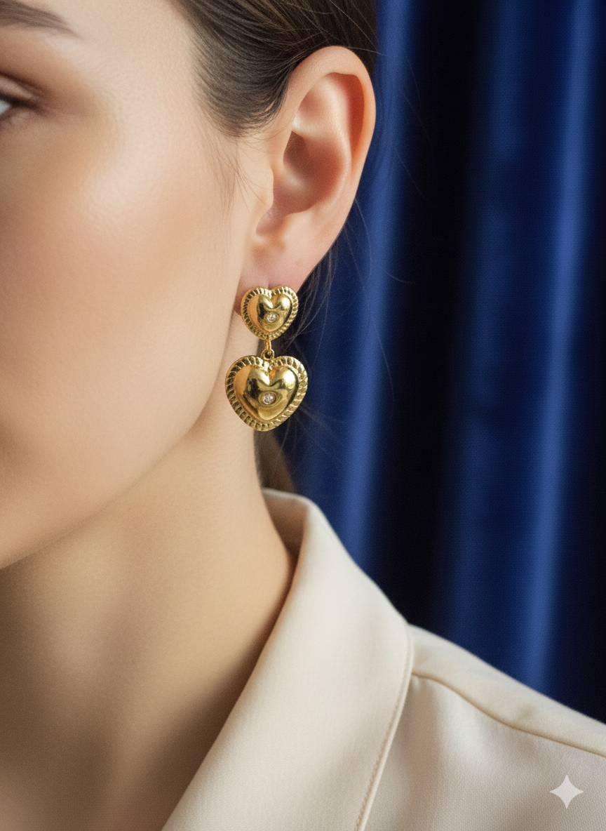 Aurelia Hammered Gold Sculptural Earrings: The Essence of Organic Luxury