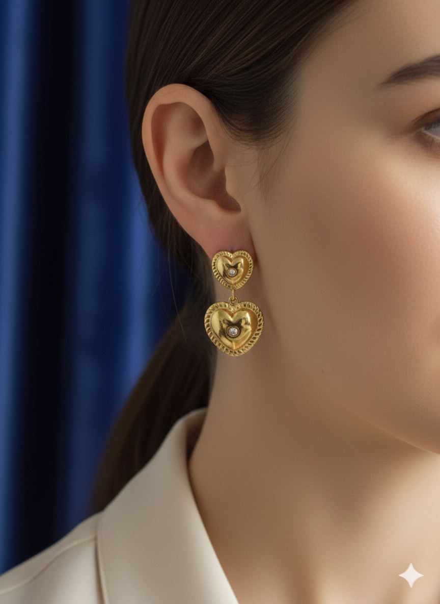Aurelia Hammered Gold Sculptural Earrings: The Essence of Organic Luxury