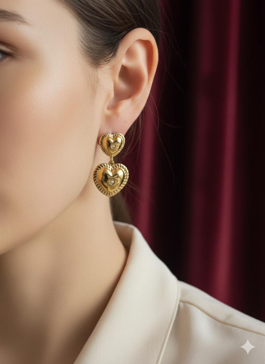 Aurelia Hammered Gold Sculptural Earrings: The Essence of Organic Luxury