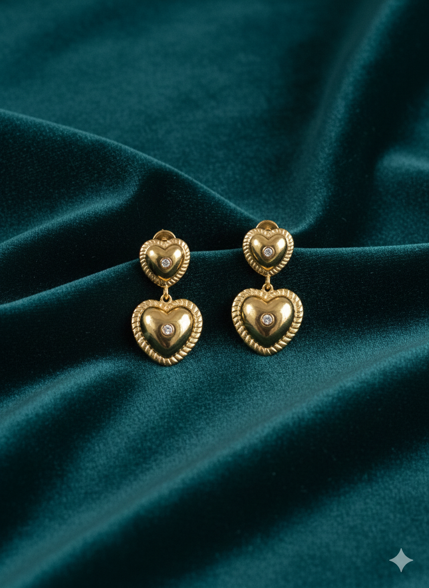 Aurelia Hammered Gold Sculptural Earrings: The Essence of Organic Luxury