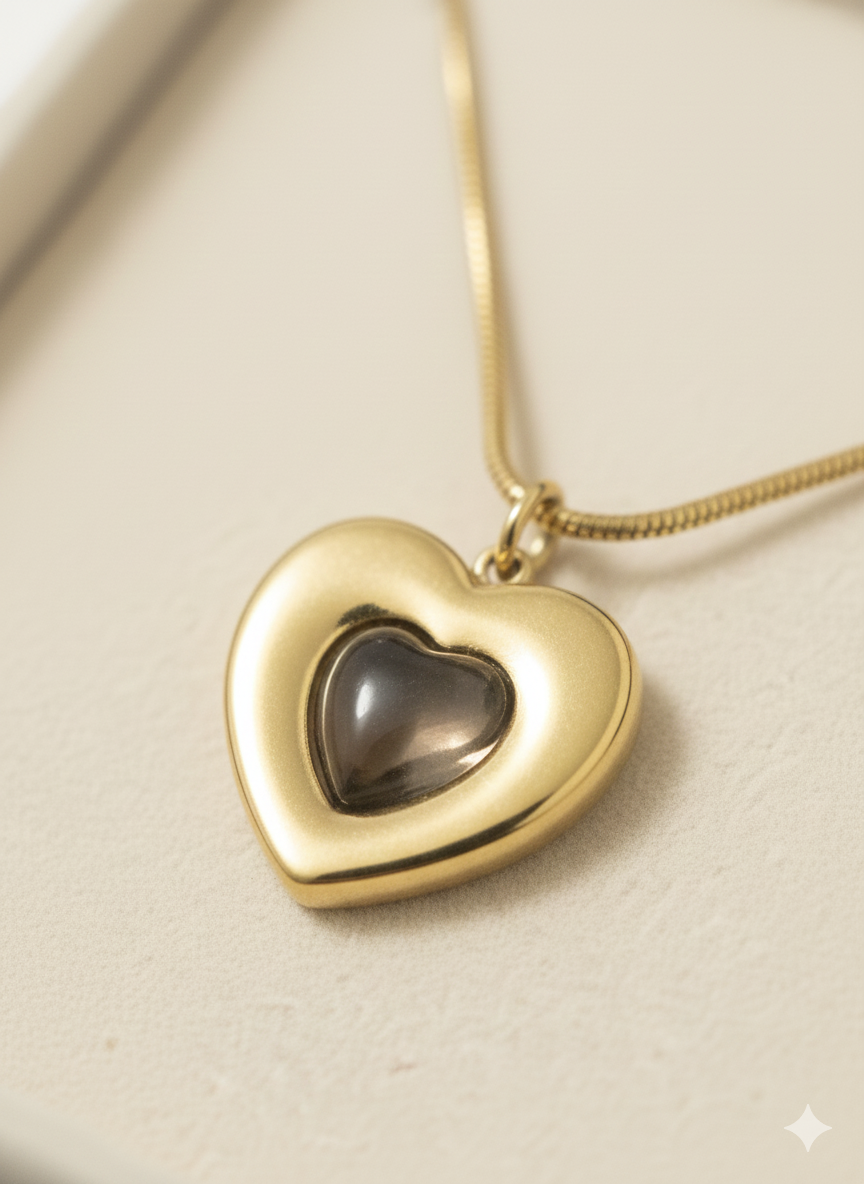 The "Celeste" Eternal Heart Set – 18K Gold Plated Stainless Steel